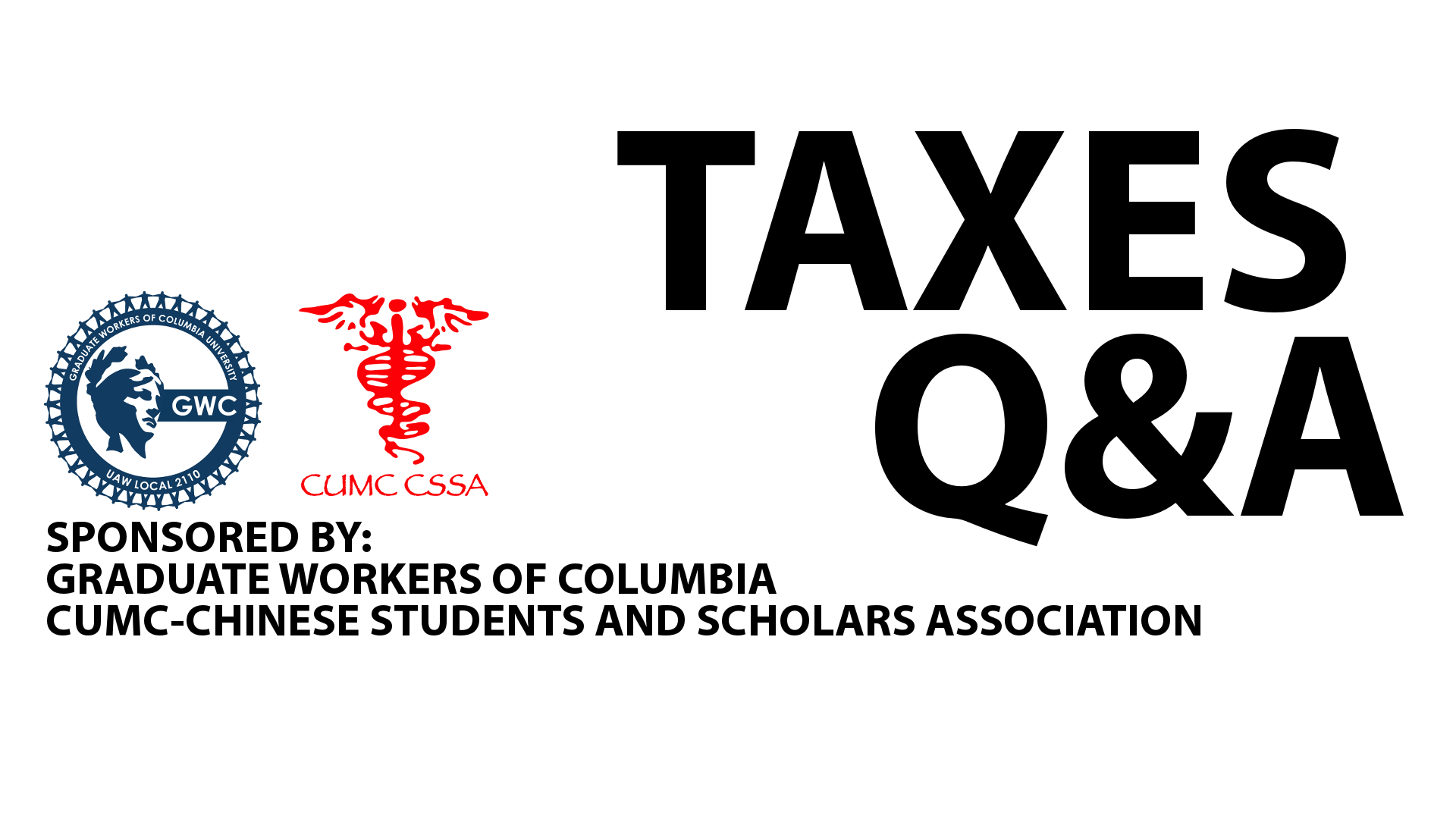 Taxes Q&A Workshop On Monday, March 28th! – GWC-UAW Local 2110 ...