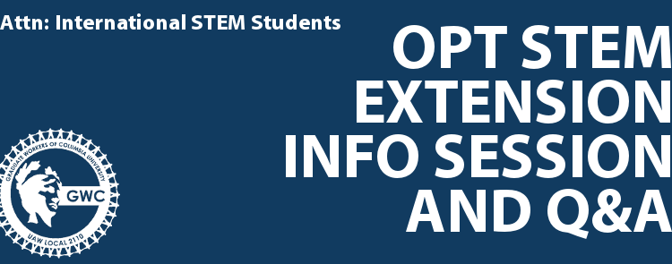 OPT Information Session and Q&A – Attn: International STEM Students