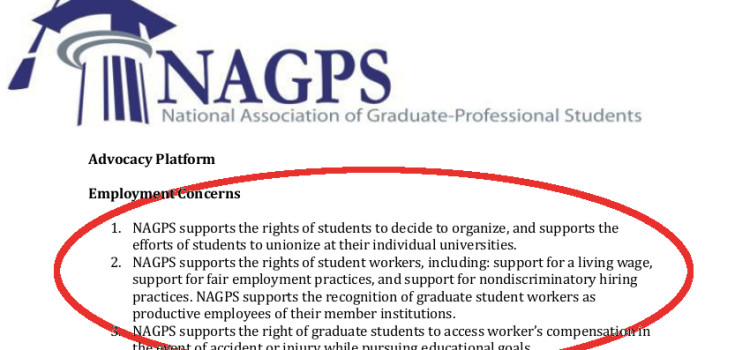 The National Association of Graduate-Professional Students Stands with GWC