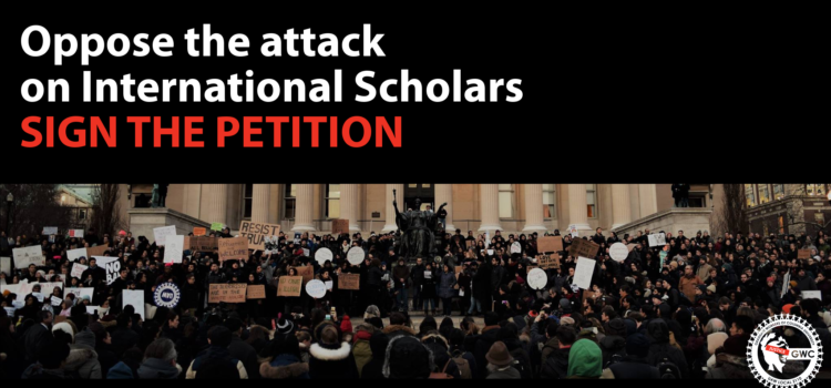 oppose the attack on international scholars (Chinese visas and Muslim Ban)